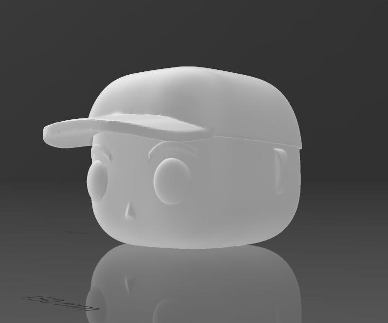 Funko head with cap