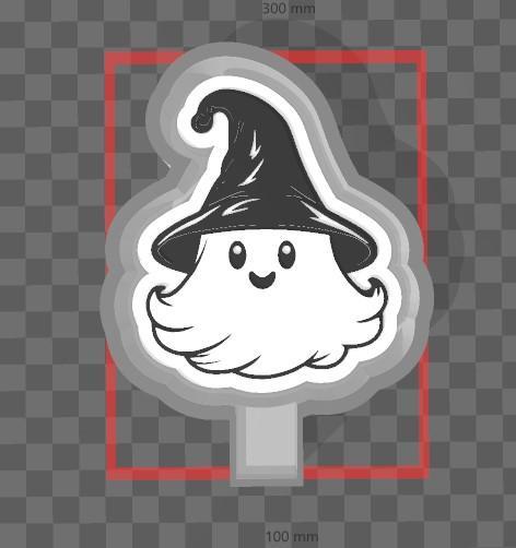 Cute Ghost Witch Freshie Mold