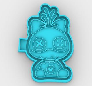 Voodoo Lilo and Stitch - freshie mold - STL for silicone mold