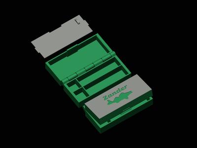 zander box for fishing baits / print in place