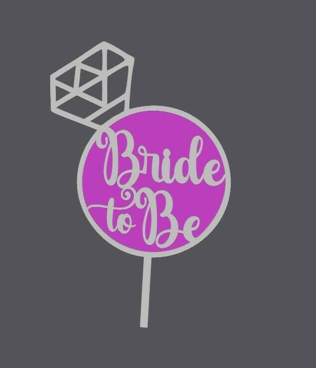 Cake Topper - Wedding - Bride to be