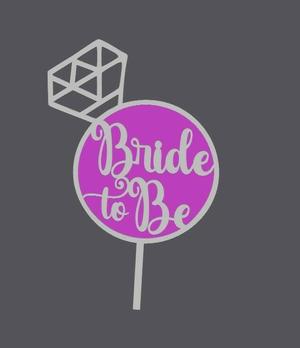 Cake Topper - Wedding - Bride to be