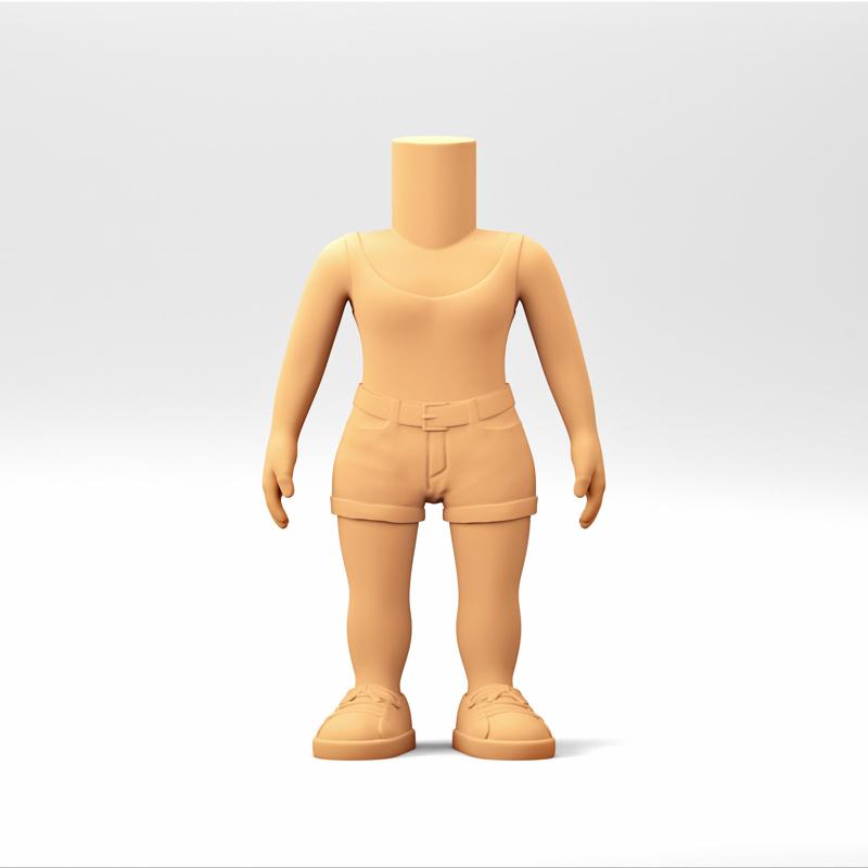 A female Body in a Funko POP style. WB_06