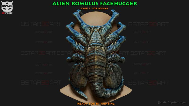 Alien Romulus Facehugger High Quality Mask -  Wearable Cosplay - Decoration
