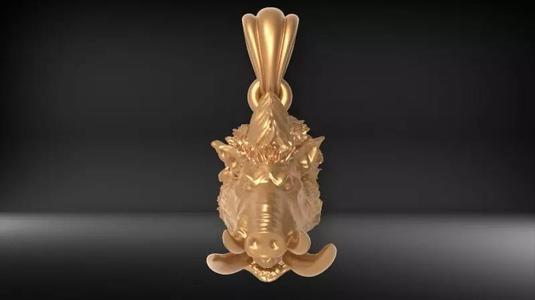 Wild boar pendant
