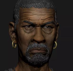 Denzel Washington bust gladiator