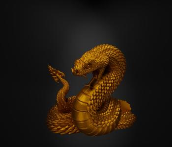 Snake Console Holder 3D Model - Vip Snake Game Controller Stand 3D print model