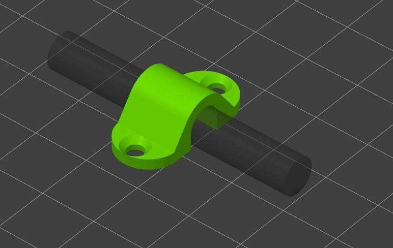 Screw mounted 6-7mm cable holder