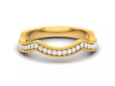 Solitaire Engagement Wedding Ring 3dm Render Detail