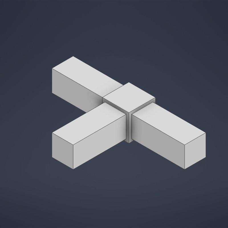 T1 connector for aluminum profile 20*20*2mm