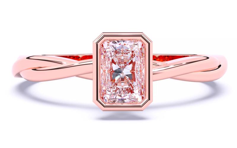 Solitaire Engagement ring 3dm stl renders details