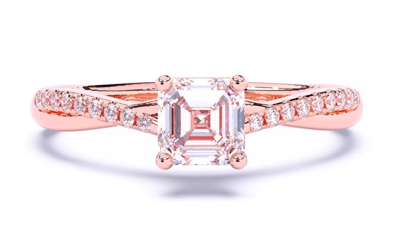 Solitaire Engagement ring 3dm stl renders details