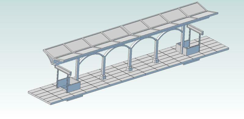 Model Railraod Platform Scale HO 1:87