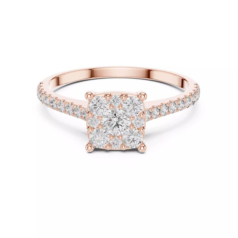 Top Halo Solitaire Ring 3dm stl renders animation videos