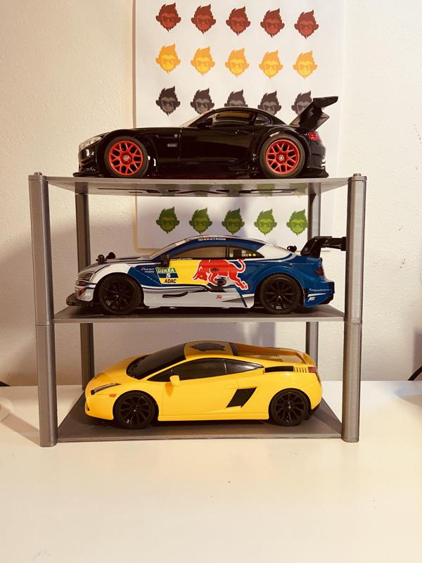 1:24 car models stackable rack