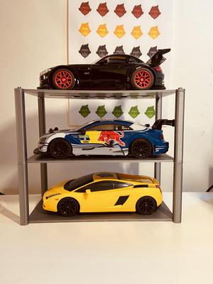 1:24 car models stackable rack