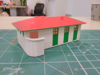 HO scale Vintage Bulgarian States Railways Station WC