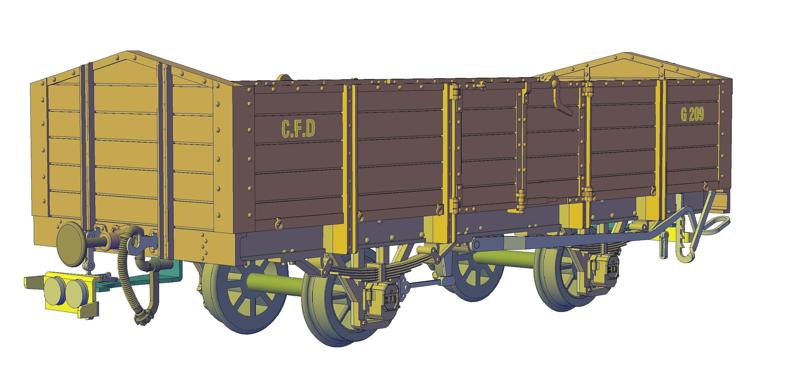 CFD Indre et Loire dumper car HOm scale
