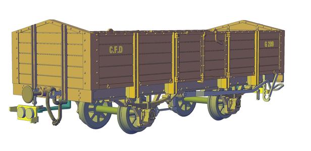 CFD Indre et Loire dumper car HOm scale