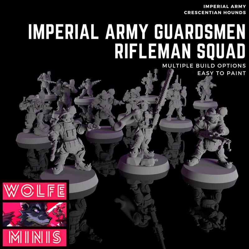 Imperial Army Guardsmen - Rifleman Squad