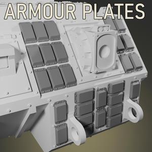 Active armour plates