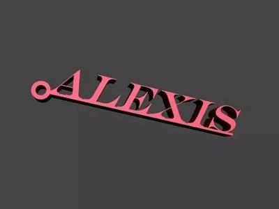 ALEXIS printable keychain