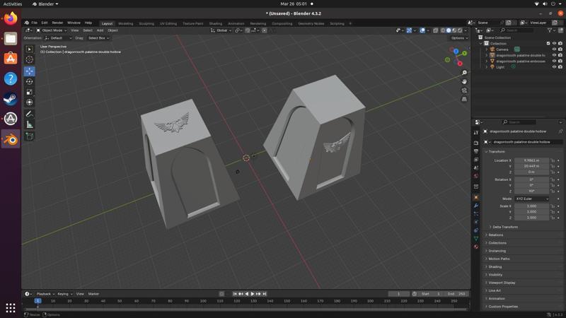 Dragonteeth Imperial Aquilla Palatine Tank Stoppers Hollow