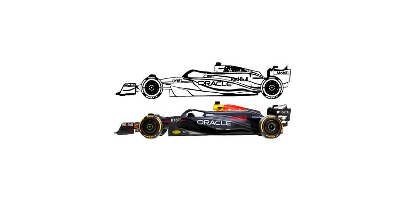 Redbull f1 RB20 Max Vertappen Detailed