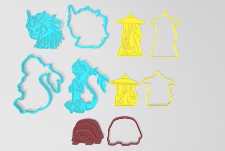 cookie cutter raya and the last dragon pack 5