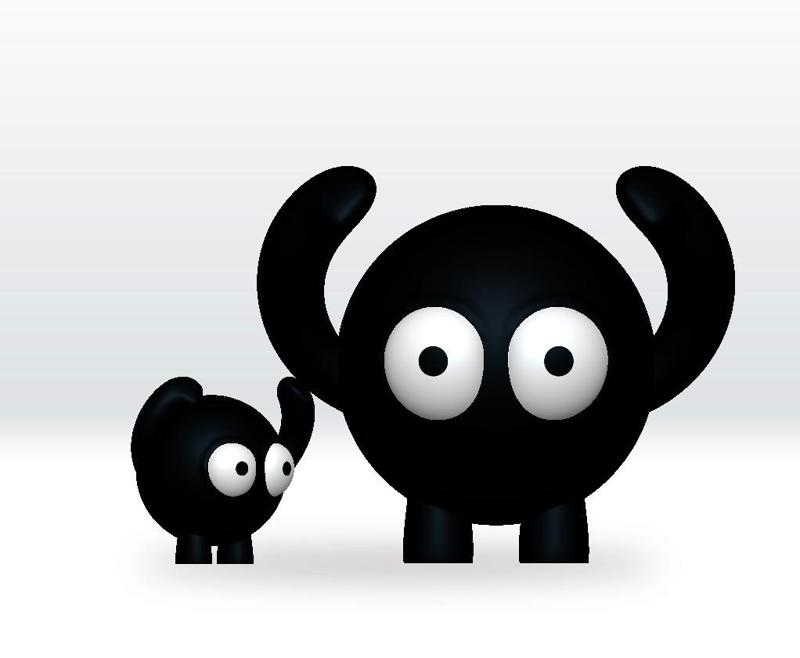Soot Sprites STL 3D Model Character Fanart