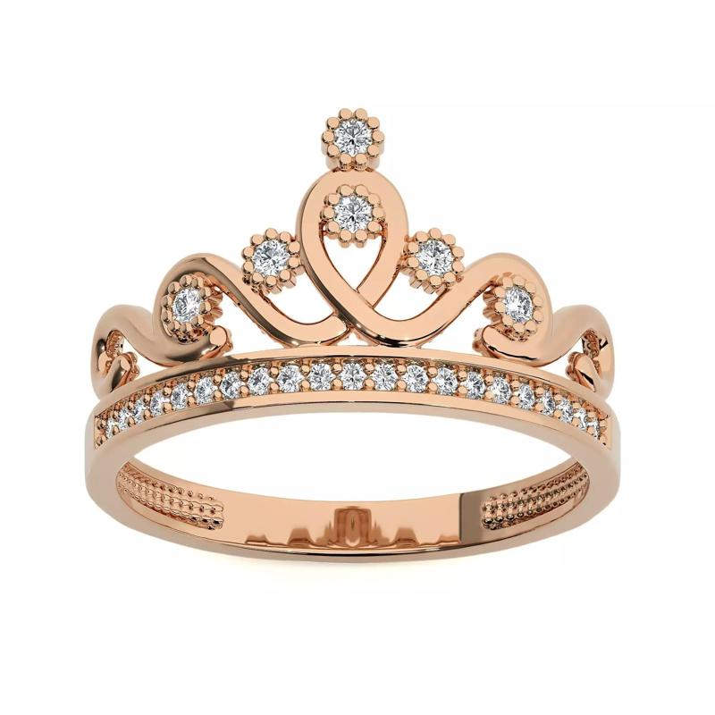 Crown Ring renders 3dm stl details