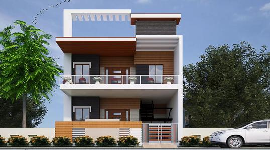 House two story with car parked