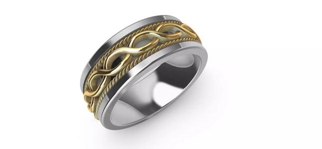 Celtic Braid Saturn Ring