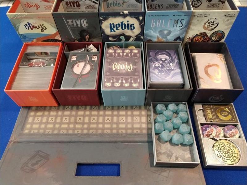 Matchbox Collection inserts - Golems, Rebis, 15 Days, Space Lunch, Eiyo