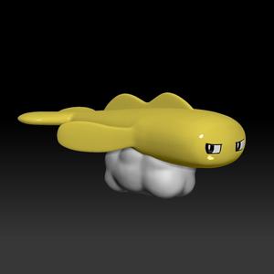 Pokemon Tatsugiri Stretchy Form 3D print model
