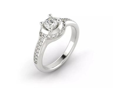 D-0995 diamond engagement ring gold