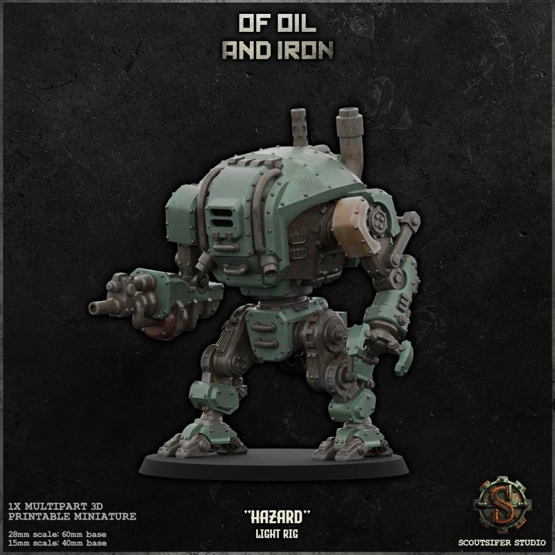 "Hazard" Light Rig | Dieselpunk Mech