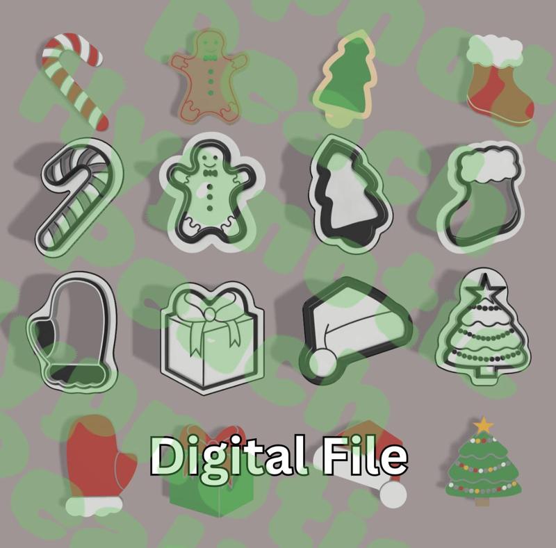 Christmas Polymer Clay Cutters