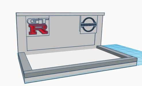 Nissan GT-R 1:64 Single Display Base Hotwheels Tomica