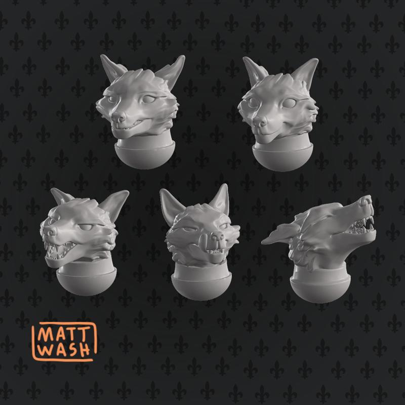 Expressive Fanatic Fox Heads