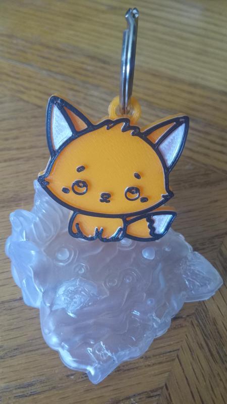 Fox Keychain Multi-color