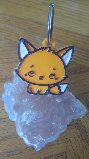 Fox Keychain Multi-color