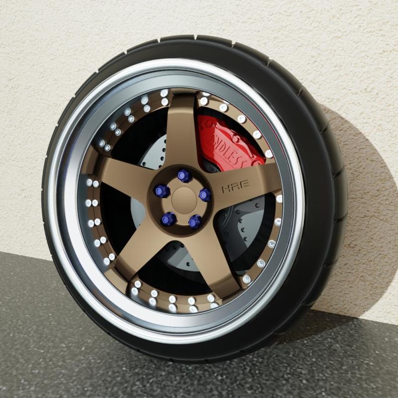 HRE C105 FOR DIECAST 1:43 Scale Not rolling