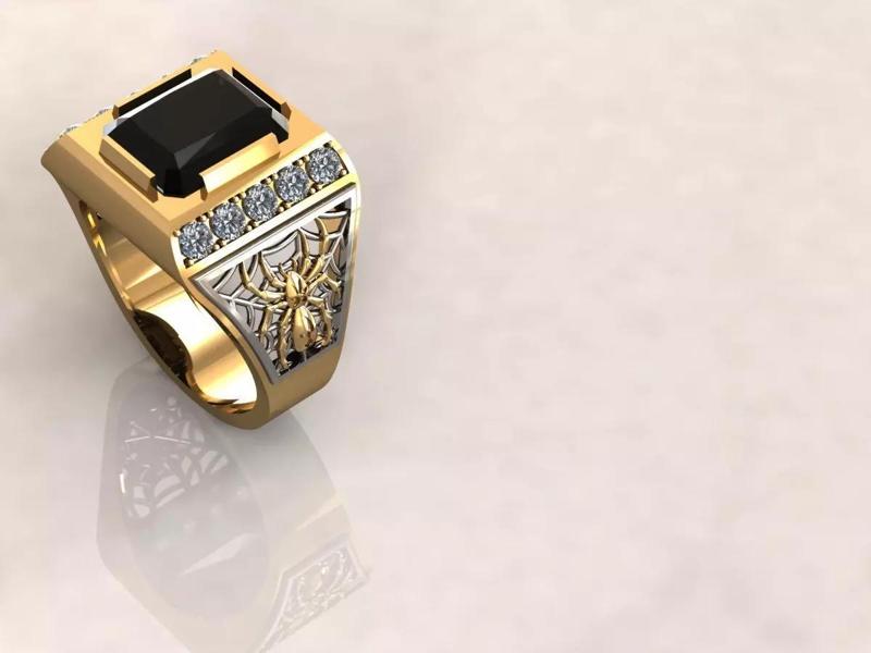 Ring men 8 spider