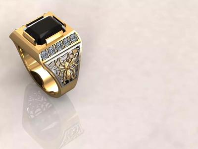 Ring men 8 spider