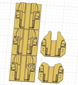 Glock 17/22/47 holster mold