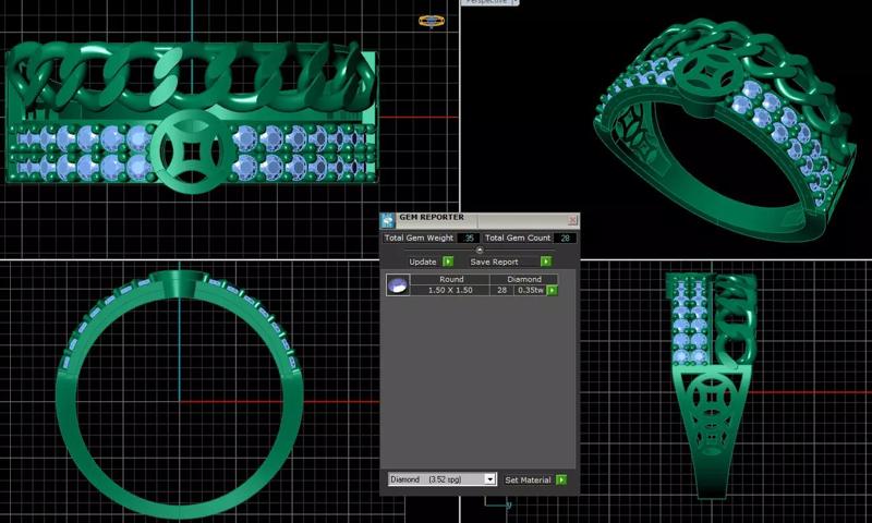 ring jewelry rings jewllry Ring Diamond 3d model