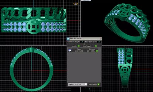 ring jewelry rings jewllry Ring Diamond 3d model