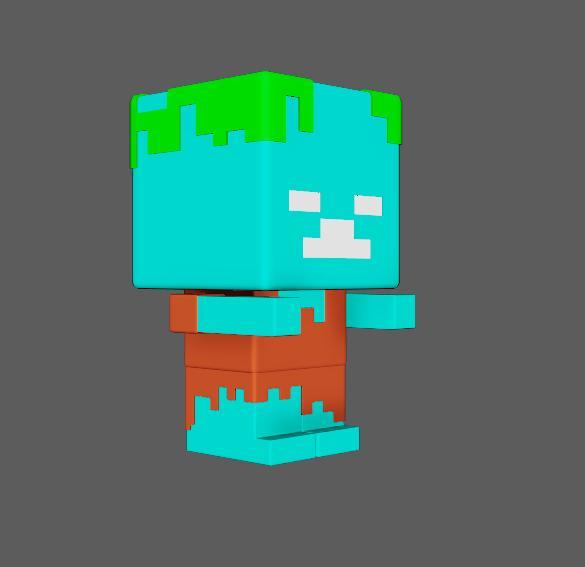 Minecraft Drowned Minifigure