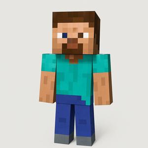 Minecraft Character 3D Model – STL File for 3D Printing